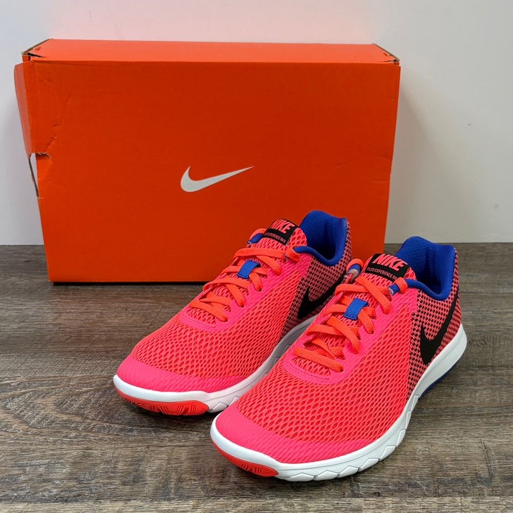 💕 Nike Flex Experience RN 6 Women’s Running Shoes – Hot Punch Pink Size 8